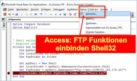 Access: FTP Funktionen verwenden