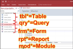 Access: Name Database Objects Correctly