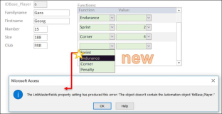 MS Access Error: The object does not contain the automation object