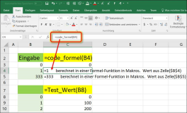 Excel: Enter values ​​from your own function formula